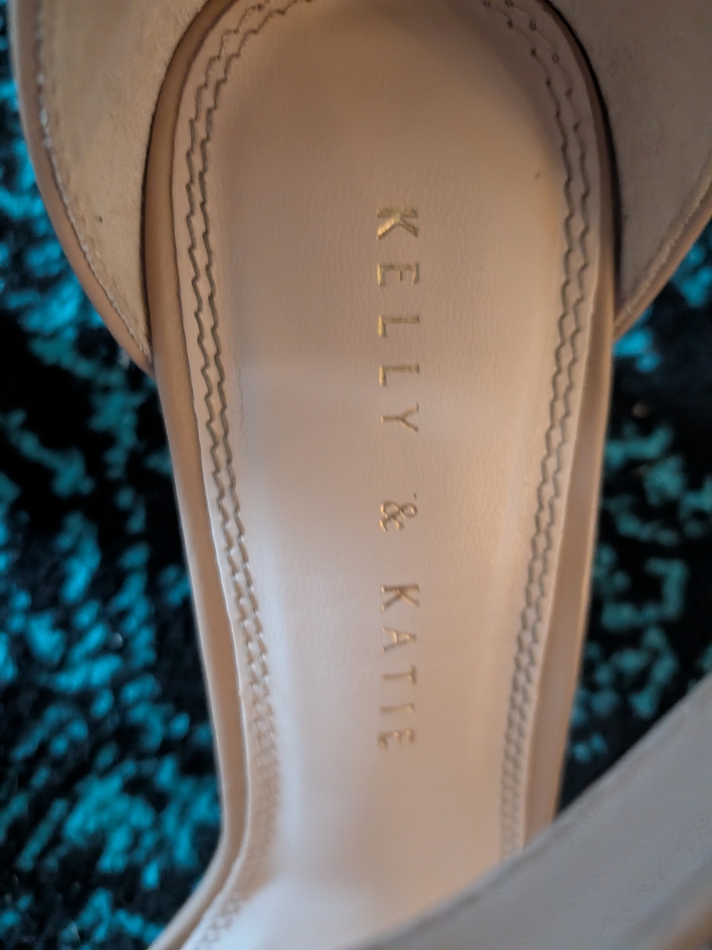 Kelly & Katie "Hailee" Nude Tan Ankle-Strap Block Heels - Picture 2 of 6